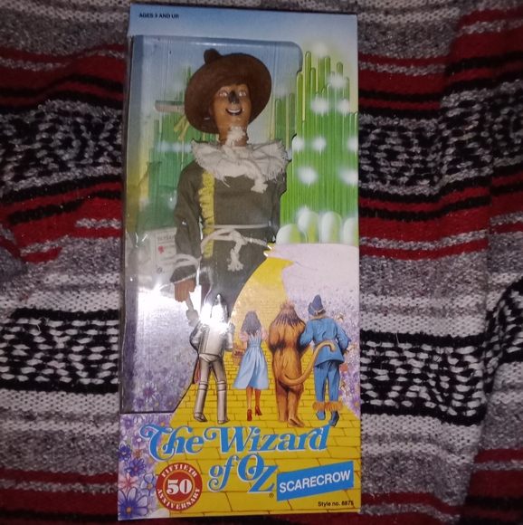 Vintage 1988 Wizard Of Oz Scarecrow Doll 50th Anniversary - Picture 1 of 10